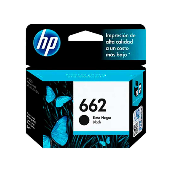 Cartucho de Tinta HP 662 CZ103AL Negro 2 ml