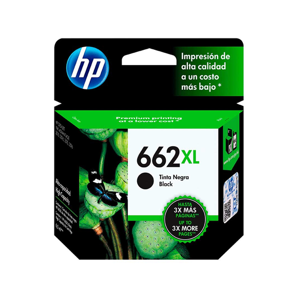 Tinta HP 662XL Negro CZ105AL 6,5ml