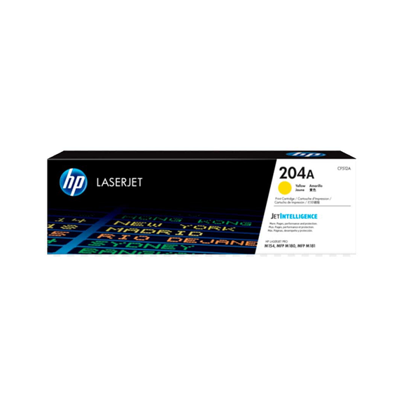 Tóner HP 204A CF512A Amarillo – Compatible con M154, M180, M181