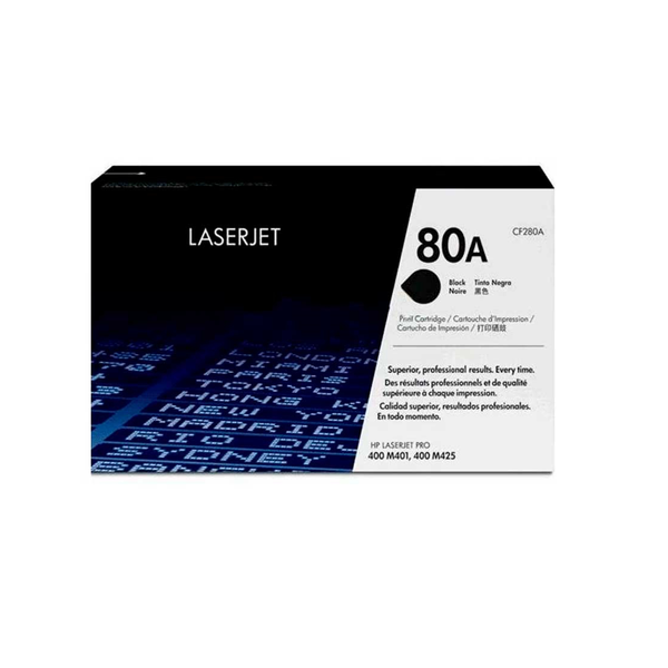 Tóner HP 80A Negro CF280A para LaserJet Pro 400 M401/M425