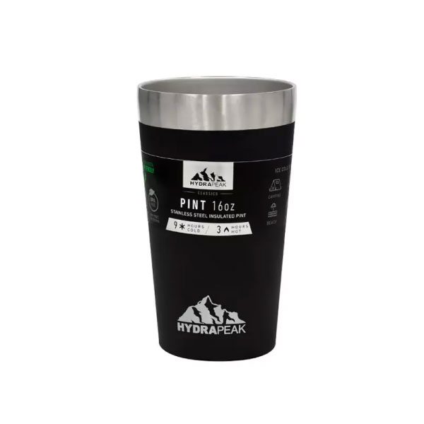 Vaso Térmico Hydrapeak Pint 16 Black 473ml