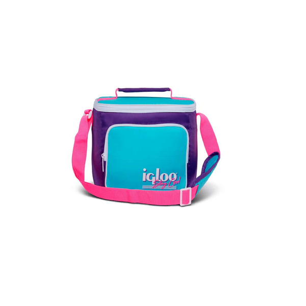 Bolsa Térmica Igloo 9 Latas Vertical Lunch Retro Violeta