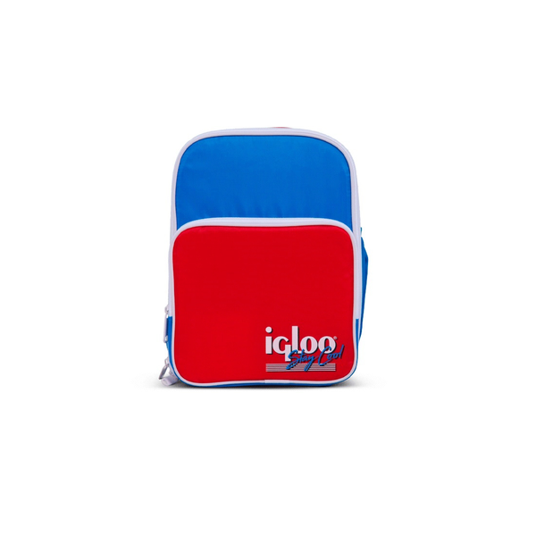 Mochila Térmica Igloo 12 Latas Retro Rojo/Azul 63075