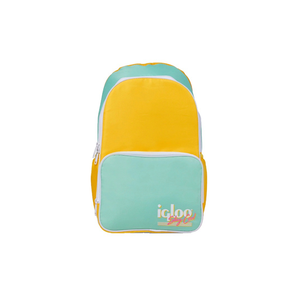 Mochila Térmica Igloo 24 Latas Retro Backpack Amarillo/Verde 60967