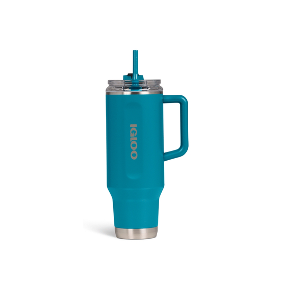 Vaso Térmico Igloo 1.2 Litros Azul con Pajita