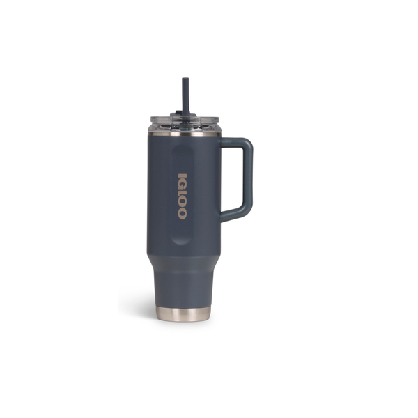 Vaso Térmico Igloo 1.2 Litros Carbonite con Pajita