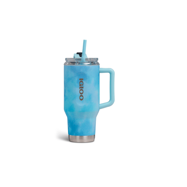 Vaso Térmico Igloo 950ml Ice Dye Azul c/Pajita