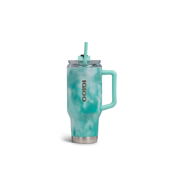 Vaso Térmico Igloo 950ml Ice Dye Verde c/Pajita
