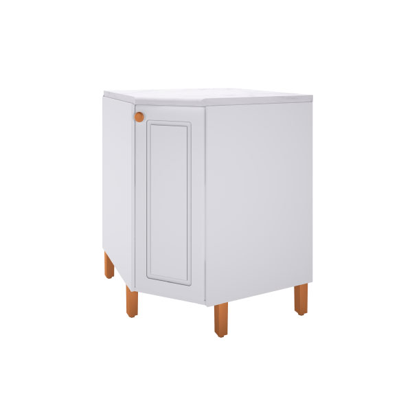 Balcon Esquinero 1 Puerta America 6147.14 Indekes Blanco