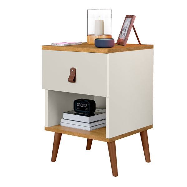 Mesa De Luz 1 Cajon Larissa J&A Off White | Nature