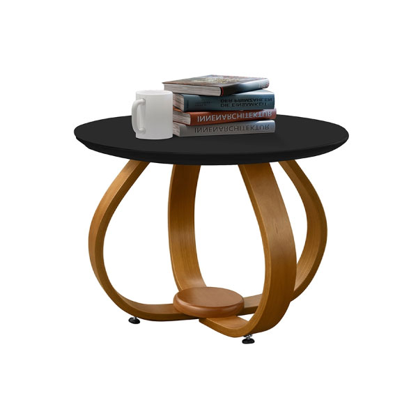 Mesa De Centro Tampo Mdf Inovare J&A Nature | Negro