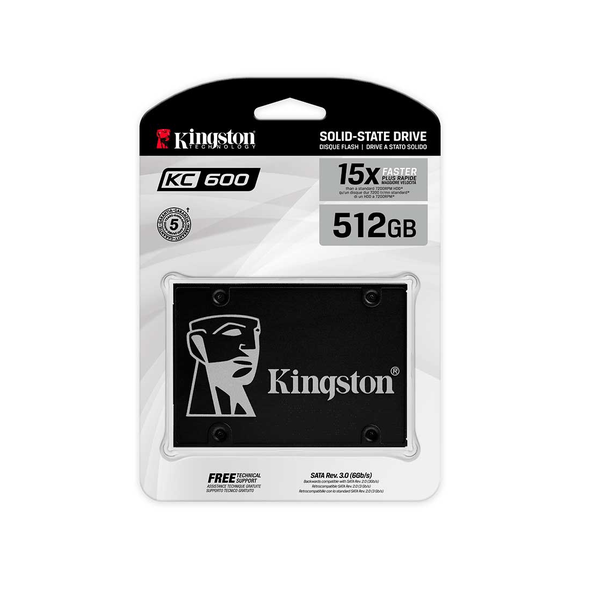 SSD Kingston KC600 512GB SATA3 2.5" – SKC600/512G