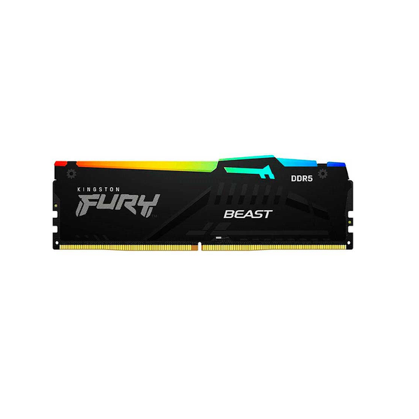 Memoria RAM DDR5 16GB 6400 Kingston FURY Beast BK KF564C32BBEA-16 RGB