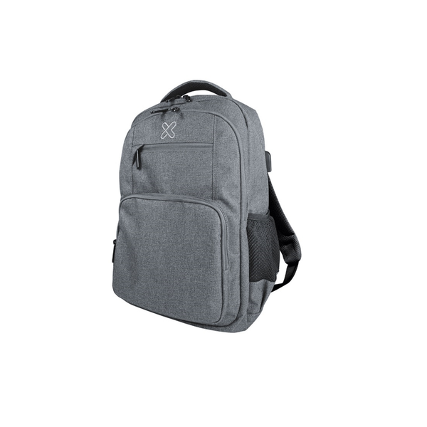 Mochila Klip 15.6" KNB-577GR Stendal USB/Gris