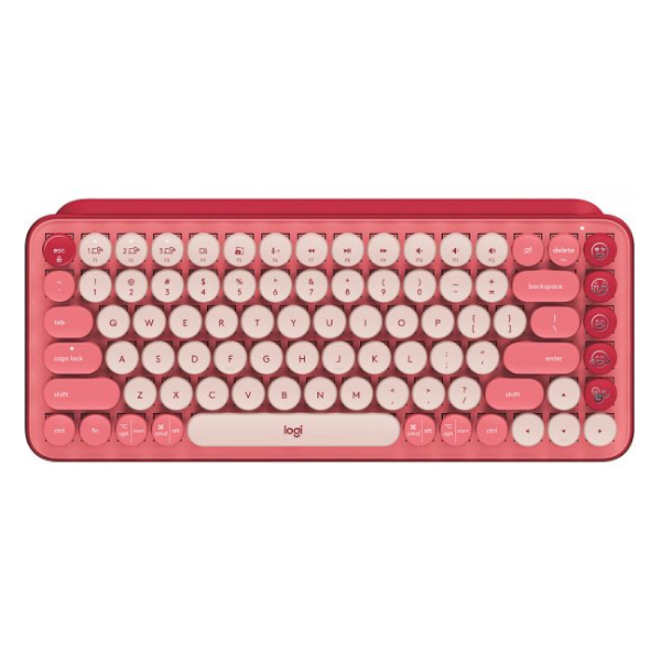 Teclado Gamer Logitech WIRELESS BT Pop Keys Rose