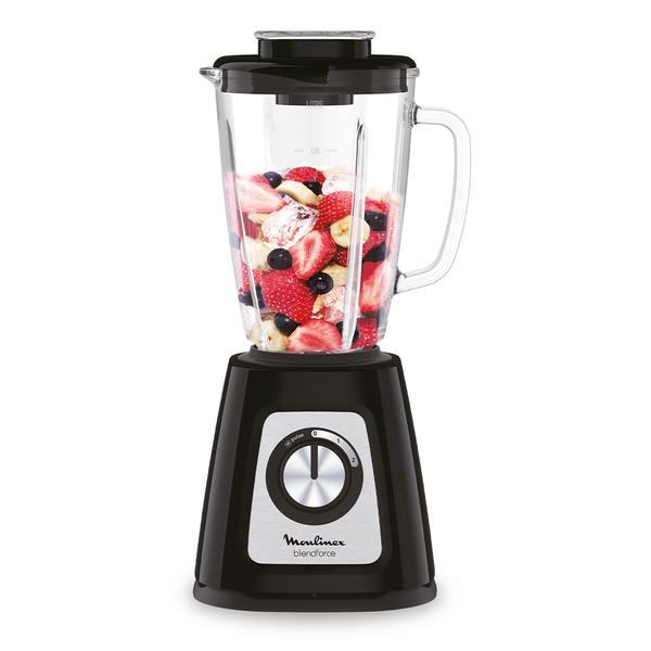 Licuadora Moulinex 1.75 L Vaso Vidrio Negro