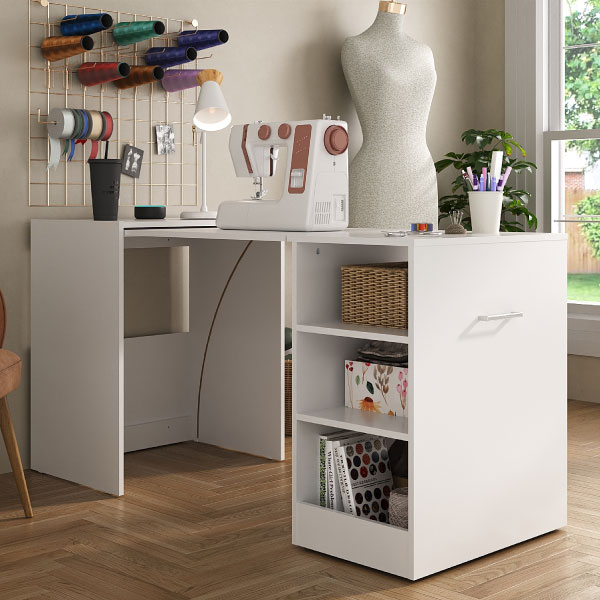 Mesa Multimóveis Multiuso Retractil Blanco