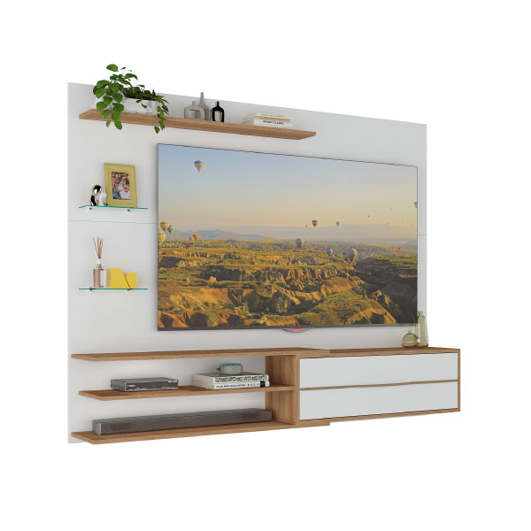 Panel Multimóveis Mp1064 Tv 65" - Rustic / Blanco