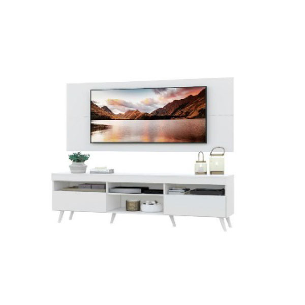 Rack Multimóveis Mp3334 P/ Tv 65 Pulg Blanco