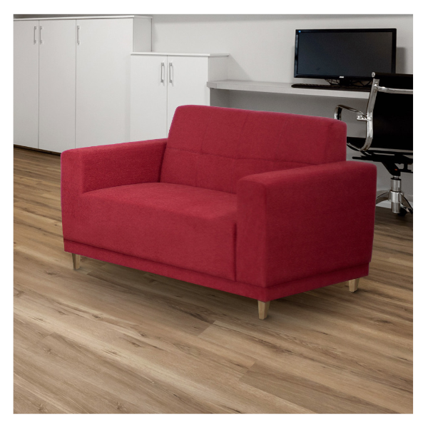 Sofa Nogal Confort 2 Lug Bordo