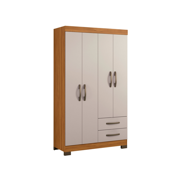 Ropero 4 Puertas y 2 Cajones NT5005 Notavel Freijó Trend | Off White