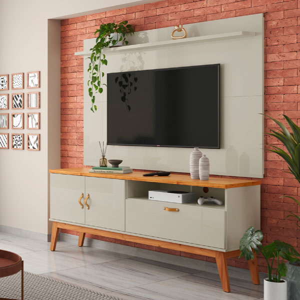 Rack 1600 3 Puertas Sirius Patrimar Off White | Cinamomo