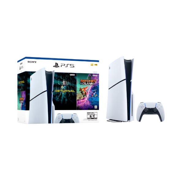 Consola PS5 Play Station 5 Standard Sony Slim-Incluye 2 juegos (Returnal+Ratchet & Clank)