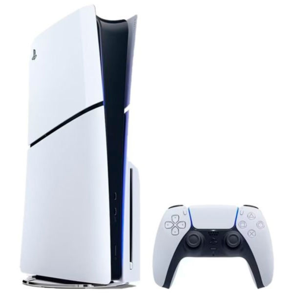 Consola Play Sony 5 Slim Estándar + 2 Juegos Físicos