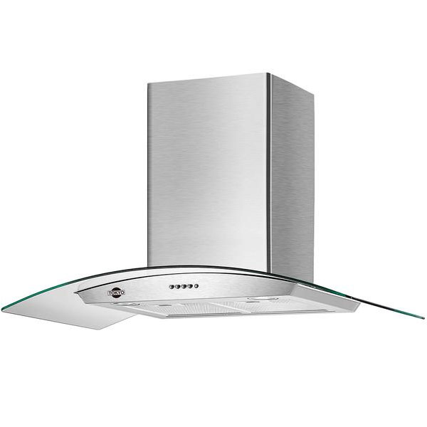 Campana Vidrio Curvo Inox Tokyo Vidrio Curved90 5/6H