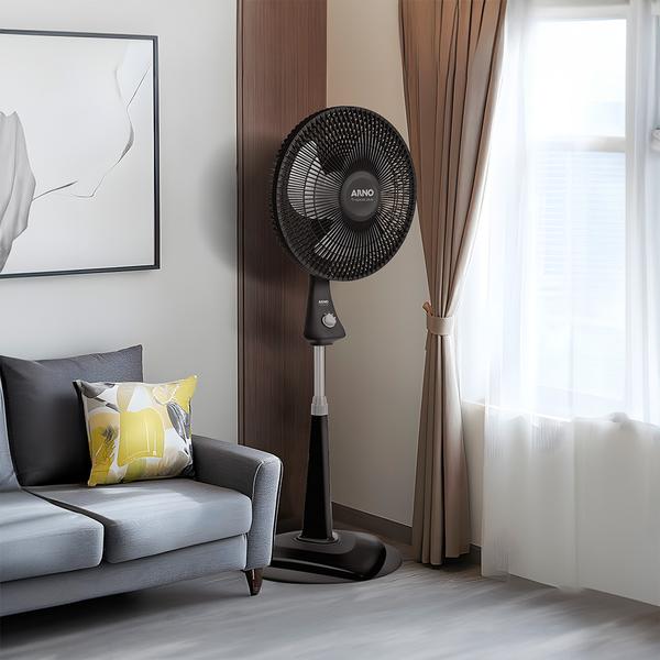Ventilador de Pie Arno Tropical Plus 3V Negro 220V 50Hz