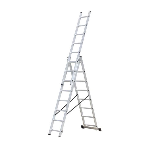 Escalera Convetible Triple De Aluminio Vcp De 12 Peldaños 3,14/7,6M VCH000278