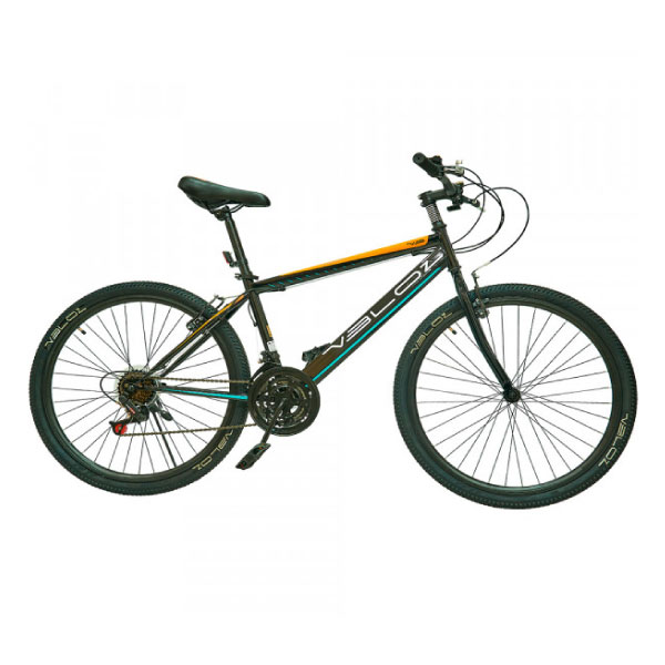Bicicleta Veloz Thunder VZ20 Aro 26 Negro/Naranja