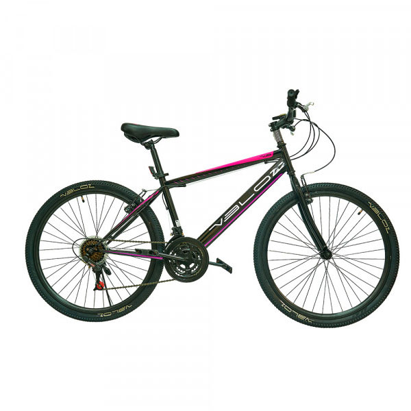 Bicicleta Veloz Thunder VZ21 Aro 26 Negro/Fucsia