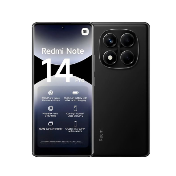 Celular Xiaomi Redmi Note 14 Pro 256/8Gb Midnight Black